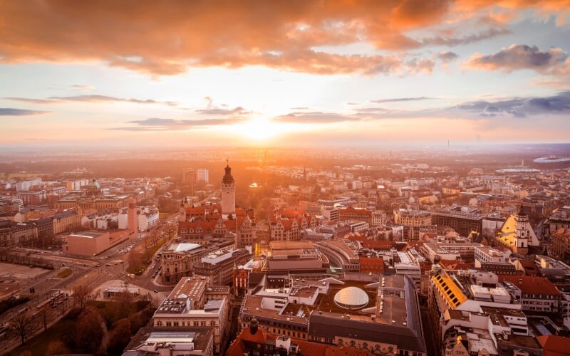 Fellows Ride Leipzig, Stadtansicht von oben